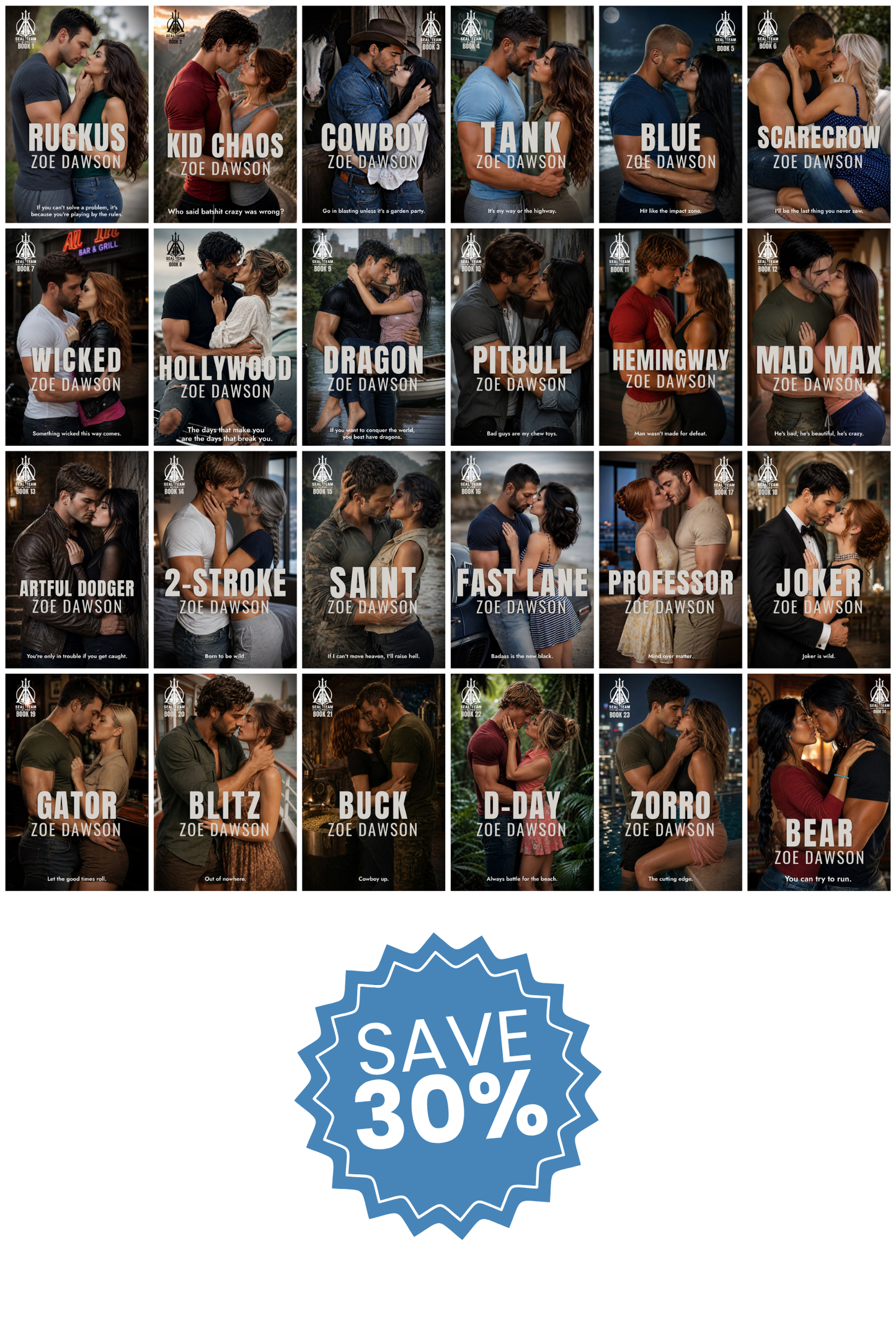 Ultimate Alpha Hero Collection 24 Book Bundle